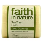 Faith in Nature Tea Tree Pure Vegetable Soap 100g-9 Pack