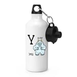 Letter Y Is For Yeti Sports Bottle Alphabet Drinks Camping Flask