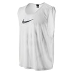 Nike Team Scrimmage Swoosh Chasuble d'entraînement Homme, Blanc/Noir, FR (Taille Fabricant : L-XL)