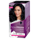 Schwarzkopf - Perfect Mousse - Coloration Cheveux - Mousse Permanente sans Ammoniaque - Masque Soin 96 % d'ingrédients d'origine naturelle - Noir Glacé 210