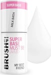 Silcare Brushup! Super Base Baza Hybrydowa Do Paznokci Milk Bath 5G