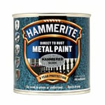 Hammerite Direct To Rust Hammered Silver Quick Drying Metal Paint 250ml