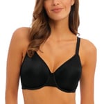 Wacoal BH Back Appeal Minimizer Bra Svart nylon E 80 Dam