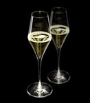 Stölzle_Lausitz Lot de 2 flûtes à champagne - 290 ml - Avec pied lumineux - Incassables - Passent au lave-vaisselle - Verres en cristal élégants comme soufflés à la bouche