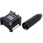 Zoom F3 MultiTrack Field Recorder & RØDE VXLR Mini-jack to XLR Adaptor,Black