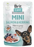 Brit Care Mini Salmon & Herring sterilised fillets in gravy 85g 24-pack
