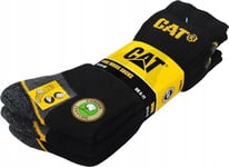 Men's Work Socks Cat, Dyp393, Black, Size 41/45, 3 Pairs