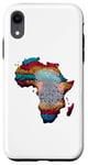 Coque pour iPhone XR T-shirt Afrique DNA Drapeau Pouce Empreintes Digitales Racines Fier