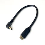 HDMI Kabel 25cm Vinklad