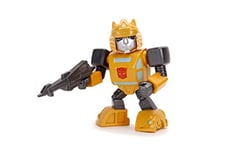 Jada Toys Transformers 253111004 Bumblebee G1 Figurine de Die-cast Yeux Lumineux Piles incluses 10 cm Jaune