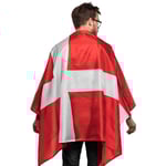 Danmark Flagga - Röd/Vit - Unisport, storlek One Size