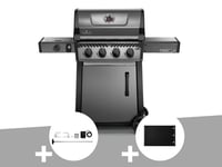 Barbecue à  gaz Napoleon Freestyle F425SIB - 4 brîleurs + Sizzle Zone + Kit rôtissoire + Plancha