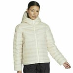 NIKE Women's Down Fill Windrunner Full Zip Jacket CU5094 140 in Cream X-Small