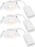 Monolo Spotlight 3-Steg-DIM LED 3000K 4,8W Vit 3-pack