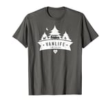 VAN LIFE - Camper T Shirt Distressed Camping Tee T-Shirt
