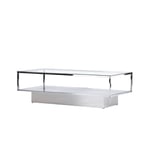 Venture Home Soffbord Maglehem Sofa Table - Silver Chrome / Clear glass 15015-331
