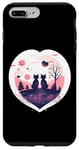 Coque pour iPhone 7 Plus/8 Plus Couple de chats Saint Valentin Idée Creative Inspiration Graphique