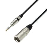 Adam Hall Cables 3 STAR BMV 1000 - Câble Micro XLR mâle vers Jack 6,35 mm TRS stéréo 10 m
