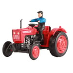(Red) Farm Tractor Toy Alloy + Plastic Kids Farm Tractor Toys Engineering