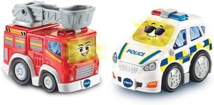 VTech Toot-Toot Drivers 2 Car Rescue Pack with Fire Engine and Police Car | Int