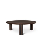 ferm LIVING Post Coffee table Smoked oak, large, lines