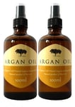 100% Pure Organic Moroccan ARGAN OIL Skin, Body,Hair & Nails- Pack of 2 x 100ml 