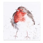 20cm Canvas | The Jolly Robin | Home Décor & Gift | Wrendale Designs