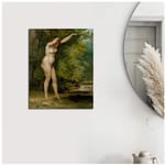 Classic portrait Gustave The Young Bather Canvas Painting Print Living Room Home Decoration Modern Wall Art Posters Pictures-50x75cm No Frame