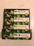 Genuine HP 970XL 971XL Multipack Printer Toner Ink Cartridges BNIB VAT.Inc 2017