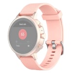 New Watch Straps 18mm Texture Silicone Wrist Strap Watch Band for Fossil Female Sport/Charter HR/Gen 4 Q Venture HR (Black) (Color : Khaki)