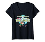 Womens Scott Pilgrim Vs. The World Cartoon Logo V-Neck T-Shirt