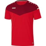 JAKO Men's Champ 2.0 t-shirt, red/wine red, XL