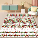 Carpet water proof rug Red green color dot pattern simple design living room carpet gaming accessories for bedroom kitchen carpet 60*90cm