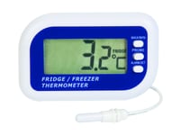 Digital Fridge/Freezer Thermometer - with Internal Sensor & Alarm - LCD display - Max/min Memory Function for Home Kitchen Restaurants Bars Cafes