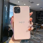 ECMQS For iPhone 11 Pro Max 6 6s 7 8 Plus Case Plating Love Heart Matte Silicon Back Soft Cover Case For iPhone XR X 10 Xs Max For iPhone 6s Plus T4 Rose Gold Me