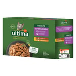 Ultima Cat Fit & Delicious 12 x 85 g - Kylling og storfekjøtt