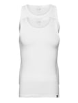 Puma Basic 2P Tank Top Tops T-shirts Sleeveless White PUMA
