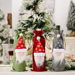 Christmas Wine Bottle Bag Champagne Cover Party Red