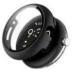 Google Pixel Watch Heltäckande skal med inbyggt skärmskydd, Svart