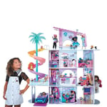 L.O.L. Surprise! OMG House of Surprises - 85+, 4 Stories, 10 Rooms - Incl. Furniture Works with L.O.L. Surprise! & Dolls - Collectible Doll House for Girls Ages 3+,93.98 x 31.75 x 74.93 centimeters