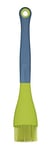 KitchenCraft Colourworks CWBRBRUSHGRN Angled Pastry Brush / Basting Brush, Silicone, Apple, 26 cm
