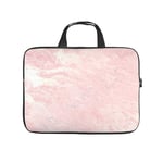 Diving fabric,Neoprene,Sleeve Laptop Handle Bag Handbag Notebook Case Cover Pastel Pink Rose Gold Stone Blush Marble,Classic Portable MacBook Laptop/Ultrabooks Case Bag Cover 12 inches