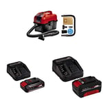 Einhell Cordless Wet & dry vac TE-VC 18/10 Li-Solo Power X-Change with Original 18V 2.5Ah Starter Kit Power X-Change Power X-Change starter kit battery with a charger