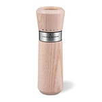 Cole & Mason H331905 Lyndhurst Nordic White Pepper Mill | Gourmet Precision+ | Stained Ash/Stainless Steel | 185mm | Single | Includes 1 x Pepper Grinder | Lifetime Mechanism Guarantee