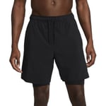 Nike Unlimited 2in1 Shorts 7 tumBlack Mens (Storlek: XXL)