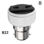E27 Lamp Light Socket Holder Screw Bulb Convert To Us Female Eu B B22 2 Hole