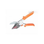 Orange) Ciseaux d'angle couteau d'angle multifonctionnel noir poignée antidérapante outil à main pour couper du bois fin Ciseaux à angle réglable