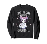 Gaga Ball Anime Girl loves Gagaball Dodgeball Sweatshirt