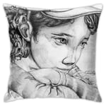 Not Applicable Clementine From The Walking Dead The Game Cushion Throw Pillow Cover Decorative Pillow Case For Sofa Bedroom 18 X 18 Inch