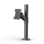 "Stativ för kassadisk med arm och vinklingsbart VESA-fäste för 75×75 eller 100×100 mm, 400 mm hög, SpacePole"